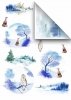 Papiery do scrapbookingu w zestawach - zimowe zwierzęta*Papiere für das Scrapbooking in den Sätzen - Wintertiere